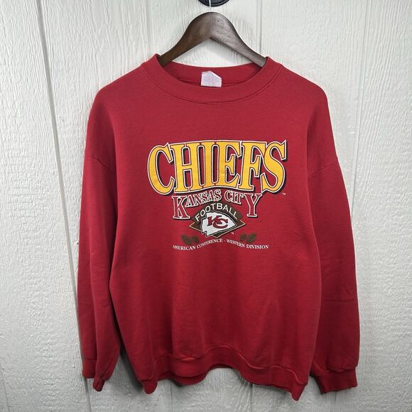 Vintage 90’s Kansas City Chiefs Crewneck Size Large - Picture 1 of 4